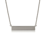 wholesale sterling silver bar necklace
