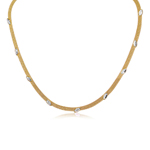 sterling silver gold plated Italian necklace