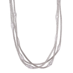 wholesale sterling silver multi strand Italian necklace