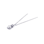 wholesale 925 sterling silver pearl and cz owl pendant necklace
