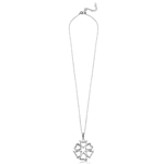 wholesale sterling silver flower heart 3 mounting necklace
