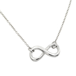 wholesale sterling silver infinity pendant necklace