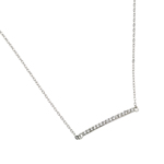 wholesale sterling silver cz line pendant necklace