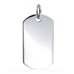 wholesale sterling silver engravable dogtag pendant