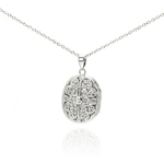 sterling silver cross locket pendant necklace