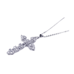 sterling silver cross pendant necklace