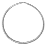 wholesale 925 sterling silver wheat texture Italian necklace