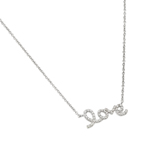 wholesale sterling silver diamond love pendant necklace