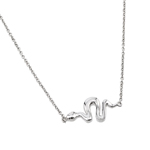 wholesale sterling silver snake pendant necklace