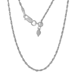 wholesale sterling silver adjustable rope chain