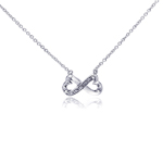 sterling silver bowtie pendant necklace