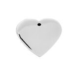 sterling silver engravable small heart pendant charm
