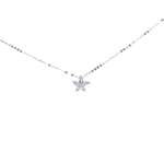 sterling silver star fish pendant necklace