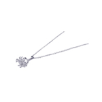 wholesale 925 sterling silver cz crab pendant necklace