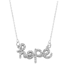 wholesale 925 sterling silver hope necklace