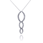 sterling silver link pendant necklace