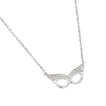 wholesale sterling silver cz masquerade pendant necklace