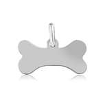 sterling silver bone dogtag