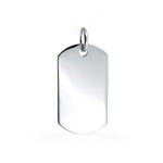 wholesale sterling silver engravable dogtag pendant