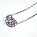 sterling silver bag pendant necklace