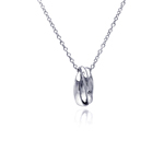 sterling silver fancy cut pendant necklace