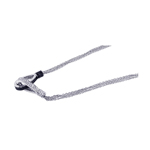 wholesale 925 sterling silver cz double knot pendant necklace