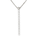 wholesale sterling silver cz drop necklace