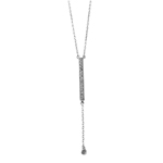 wholesale sterling silver pendant cz bar necklace
