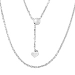 wholesale sterling silver adjustable diamond cut anchor chain