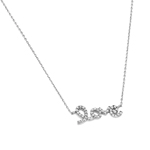 wholesale sterling silver cz love pendant necklace