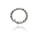 wholesale sterling silver open circle cz pendant