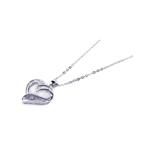 sterling silver heart pendant necklace