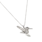wholesale 925 sterling silver humming bird pendant