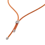 sterling silver rose gold and rhodium plated Italian necklace