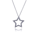 sterling silver star pendant necklace