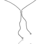 wholesale sterling silver lariat heart Italian necklace