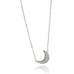 wholesale sterling silver moon cresent pendant