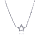 sterling silver star pendant necklace