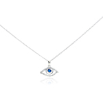 wholesale sterling silver cz evil eye pendant necklace