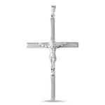 sterling silver high polish square cross pendant