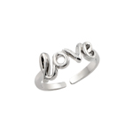 wholesale sterling silver Rhodium Plated Love Toe Ring
