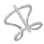 wholesale 925 Sterling Silver Rhodium Finish Ring