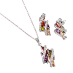 wholesale 925 sterling silver multicolor marquise variety set