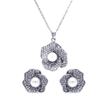 wholesale 925 sterling silver earring and necklace set