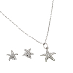 wholesale 925 sterling silver starfish set