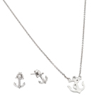 wholesale 925 sterling silver anchor set